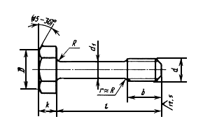 Винт с шестигранной головкой невыпадающий ГОСТ 10338-80 